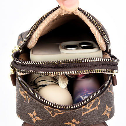 Cross-Border Small Bag Women's Summer Fashion Versatile Mobile Phone Bag 2025 New Independent Double-Layer Practical Crossbody Shoulder Bag