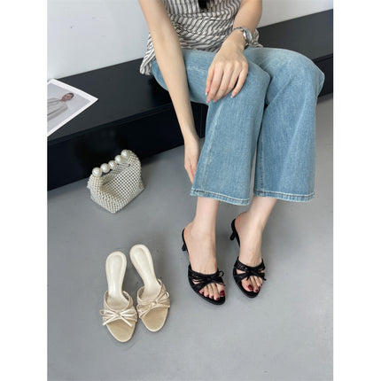 2025 New European and American Fashion Sandals for Women, Stiletto Heels, Sexy Temperament, Open-Toe High Heels