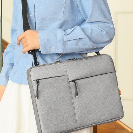 Cross-Border Laptop Bag, Large Capacity, Multi-Pocket Tablet Storage Bag, Fashionable and Versatile Notebook Liner Bag