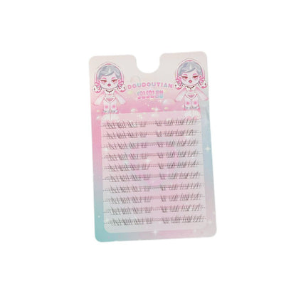See the cold feeling under the eyelash simulation natural mother raw feeling transparent stem wild messy false eyelash pocket sweet new