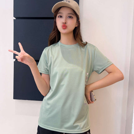 Summer Women's Sports Suit Thin Sweat-Absorbent Quick-Drying Ice Silk Breathable Casual Loose Casual Home Sports Shorts