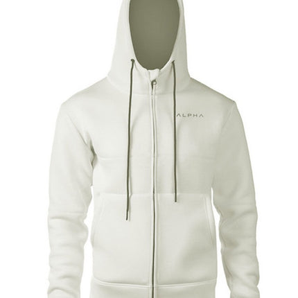 Cross-Border Muscle Sports Sweatshirt Fitness Brothers Autumn and Winter Men's Cotton Casual Long-Sleeved Hooded Zipper Jacket Aliexpress