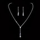 446 necklace ear clip set