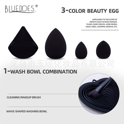 Cross-border makeup brush suit 31-piece set combination beauty egg powder puff portable storage bag foundation brush beauty wholesale