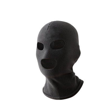Fleece-Lined Winter Windproof and Warm Face Mask, Cold-Proof Face Protection for Skiing and Cycling, Neck Warmer, Hat and Earmuffs All-In-One Hat