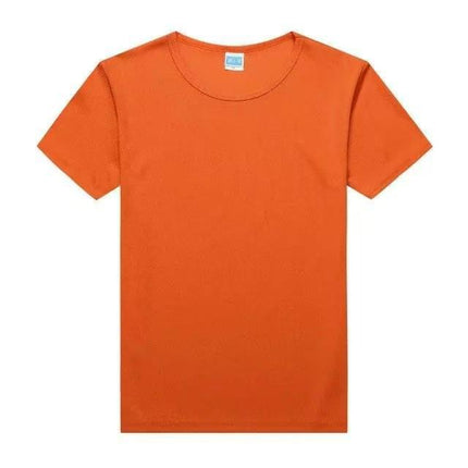 Cotton Catering Overalls Summer Waiter Round Neck T-Shirt Barbecue Hotel Milk Tea Hot Pot Shop Short Sleeve Printed logo
