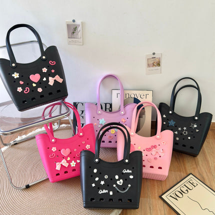 EVA Hole Bag 2025 Cross-border New Fashion Seaside Waterproof Beach Bag Large Capacity Tote Bag Single Shoulder Bag