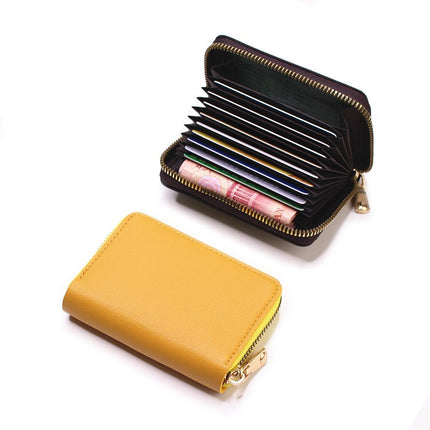 2021 New Card Holder Women's Large Capacity Multi-Card Slot Card Holder Compact Men's Wallet Card Holder Card Holder Coin Purse