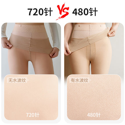 Light leg artifact autumn and winter leg pressure double-layer fleece-lined leggings bare feeling hair removable replacement stockings