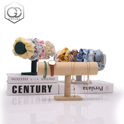 Nordic bracelet display stand single-layer multi-color I-shaped stand headdress flower watch necklace jade bracelet storage organizer head Rope Holder