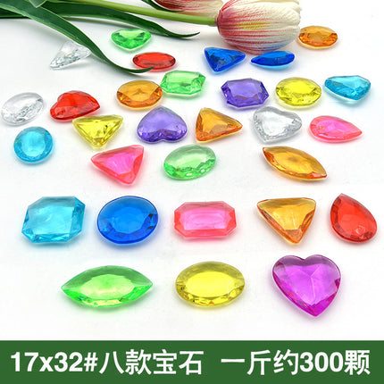 Cartoon Doll Puppy Children's Gem Toy Handmade Creative Jewelry Ornaments Kindergarten Gift Doll Machine Accessories