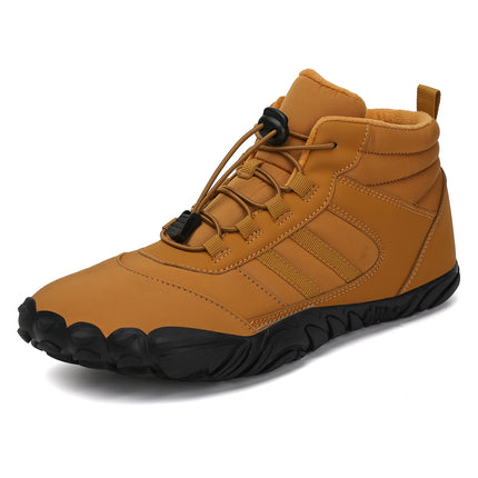 Five-Finger Cotton Shoes, Cold-Proof and Fleece-Lined Snow Boots, Outdoor Cycling Snow Boots, Winter Cotton Shoes, Waterproof Cotton Shoes, Mountaineering Cotton Shoes