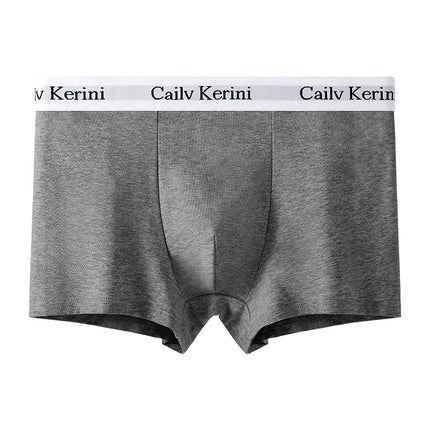 Men's Simple Cotton Boxer Briefs, Antibacterial Inner, Comfortable, Breathable, Traceless Boxer Briefs Boxed Withохck