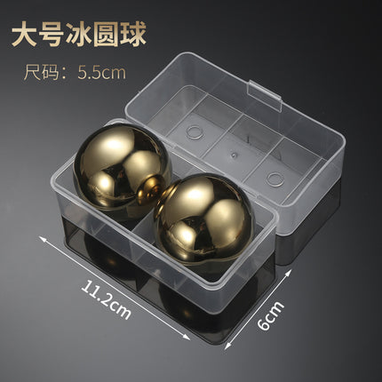 304 stainless steel ice hockey bar whisky coke beer ice wine stone stainless steel ice cube round stainless steel ball