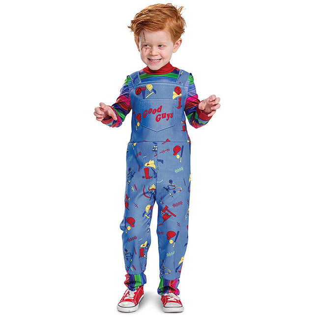Halloween Kids Horror Costume Ghost Baby Chucky Chaghi Clown Unisex Boys Girls S-XL Stage Performance / Costume Halloween Enfant Horreur Fantôme Bébé Chucky Chaghi Clown Unisexe Garçons Filles S-XL Scène