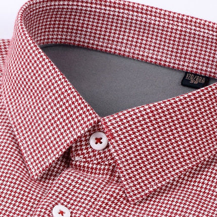 Shangchao quality men's shirt cotton brushed plaid winter fleece-lined thickened casual men's cardigan long sleeve shirt