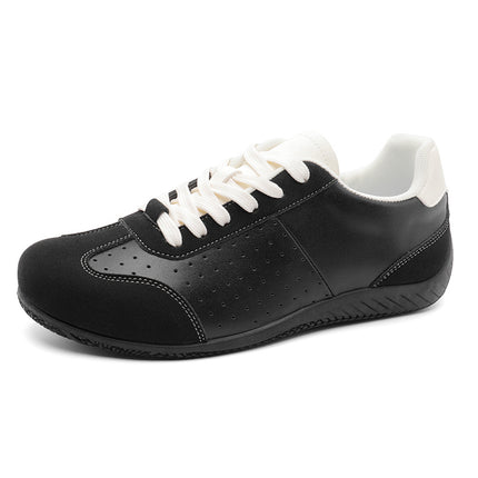 Super Popular Ballet Style Moral Training Shoes, Retro Lace-Up White Shoes, Versatile Breathable Casual Sneakers, Soft-Soled Forrest Gump Shoes Sc09