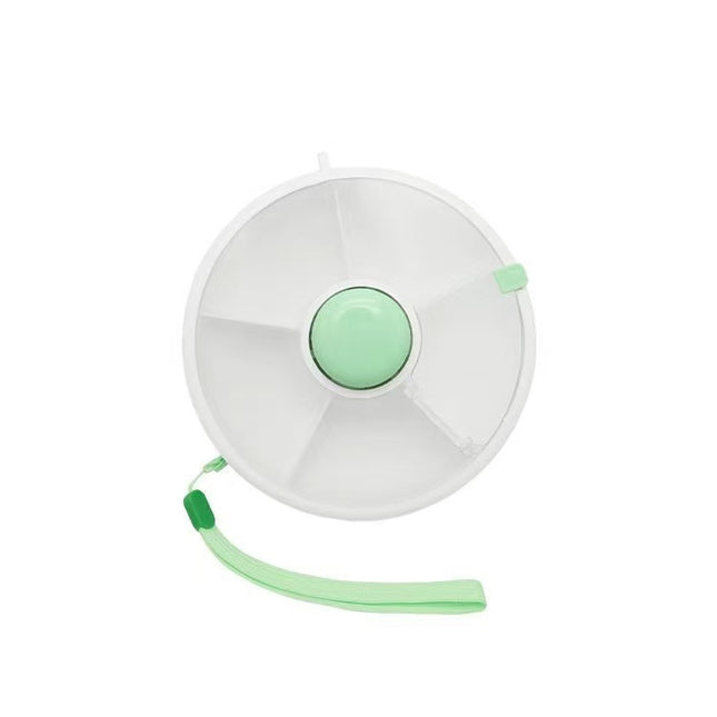 Round Rotating Lunch Box with Lid, Portable for Carrying Children's Snacks and Fruit Plates, Sealed Dry Fruit Tray, Moisture-Proof and Portable