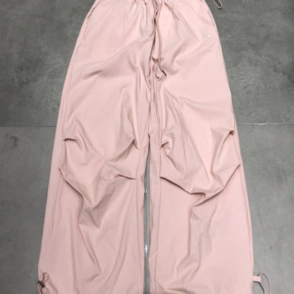 Easiest for Match American Retro Workwear Elastic Waist Drawstring Leggings Loose Slimming Look Casual Pants 2025 Spring and Summer New Products