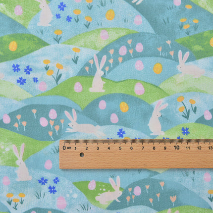 160cm Wide Pure Cotton Twill Fabric Cotton Baby Kidsren Baby Cartoon Cotton Fabric Wild Rabbit Group