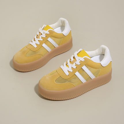 Invisible Inner Height Increase 7cm De Training Shoes Shorty Music Women's Shoes 2025 Spring New Forrest Gump Shoes Super Fire Casual Shoes