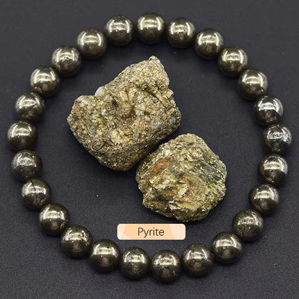 SHINE/TK Cross-border Best Selling 8mm Apatite Sun Stone Beaded Bracelet Handmade Agate Crystal Original Stone Bracelet