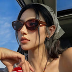 Tea frame tea slices (trendy color) / Uv protection lenses
