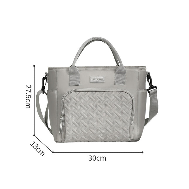 Xiaobudian's New Croissant Outdoor Picnic Fresh-Keeping Ice Bag Large-Capacity Satchel Office Worker Insulated Lunch Box Lunch Bag