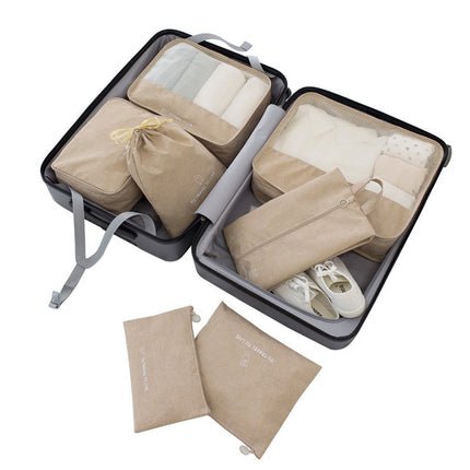 Travel Storage Bag Cationic Seven-Piece Clothing Storage Set Large Capacity Portable Storage Bag Clothes