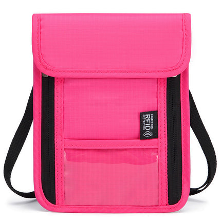 Factory Direct in stock Anti-RFID Passport ID Bag Mobile Phone Radiation Electromagnetic Shielding Bag Anti-theft Oxford Cloth Chest Bag