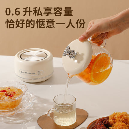 Health pot household multi-functional full glass tea cooker kettle small office flower teapot insulation electric Cup
