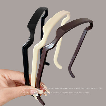 2023 New Women's Summer Headband for Washing Face, High Crown Square Sunglasses Headband Hair Accessory