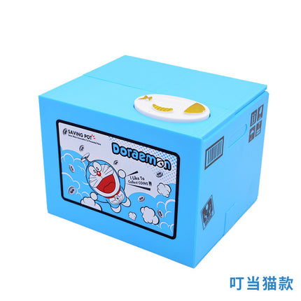 Cute creative money cat piggy bank children's toys greedy cat electric piggy bank stealing cat piggy bank coins