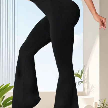 New Cross-Border European and American Style High-Waisted Flared Pants, Popular Leggings, Yoga Pants, Casual Lulu Pants