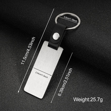 Unisex Bottle Opener Coolnuo Stainless Steel Rectangular Keychain Is, Business Gift Brushed Round Jewelry