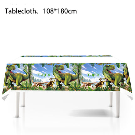 New Jurassic Dinosaur Children's Birthday Party Disposable Paper Plate Tissue Paper Cup Package Party Supplies