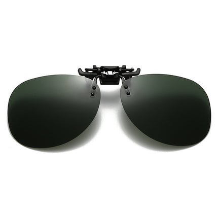 Popular Toad Mirror Sunglasses, Polarized Clip-On Night Vision Goggles for Men and Women, Flip-Up Glasses Clip-On Manufacturer Direct