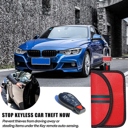 in stock 2 packs of high-end car shielding key bag anti-radiation anti-magnetic anti-theft brush induction keyless protection security