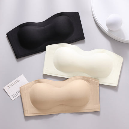 Strapless, Non-Slip, Seamless Underwear, Push-Up Bandeau, Invisible Backless One-Piece Sexy Bra, No Underwire, Anti-Sagging