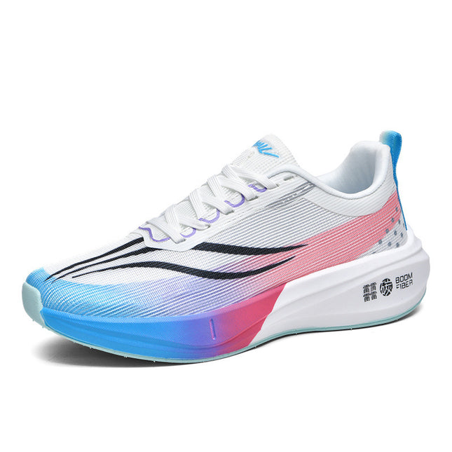Feidian 3C carbon board running shoes spring and summer men's and women's shock absorption marathon training shoes mesh racing sneaker