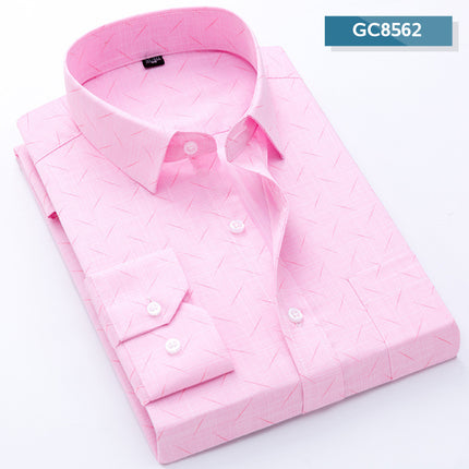 New men's long sleeve plaid shirt men's business casual shirt for the elderly Amoy supply a generation of micro-supply