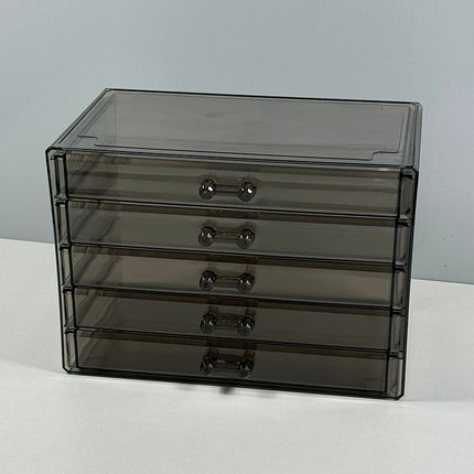 Five-layer Transparent Storage Box New Lipstick Eyeshadow Eyebrow Pen Storage Rack Cosmetic Desktop Dressing Table Storage Box