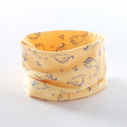 Loveable Amoy Children's Scarf Autumn and Winter Pure Cotton Class A Baby Cartoon Baby's Head Windproof Warm Neck Sleeve