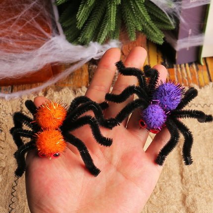 Cross-border Halloween Spider Hairpin Ghost Festival Children's Adult Party Decoration Props Funny Spider Clip Hair Accessories
