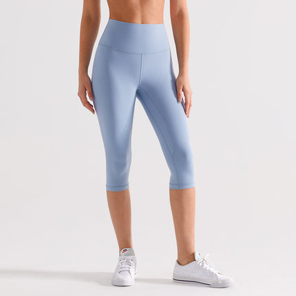 Runa Pulse Brushed Non-Stick Yoga Pants Women's Moisture-Absorbent Running and Cycling Fitness Sports Tight Cropped Pants