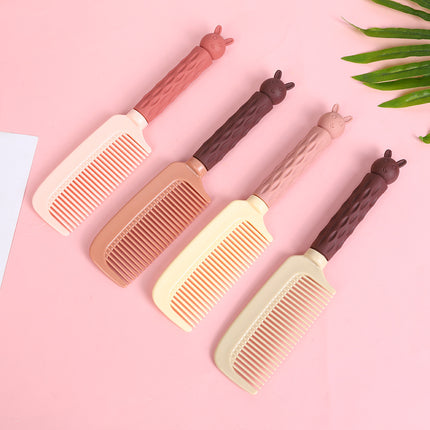 Adult curly hair plastic comb student Korean style Net Red Girl anti-static cartoon soft cute home straight hair comb wholesale