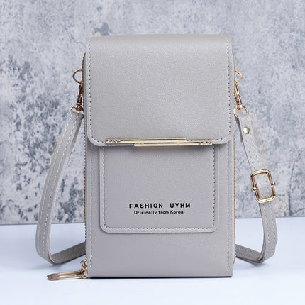 Factory wholesale new touch screen mobile phone bag women's versatile Korean style shoulder messenger bag large capacity coin purse