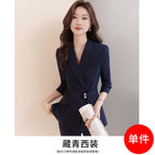 One-piece navy blue suit / S
