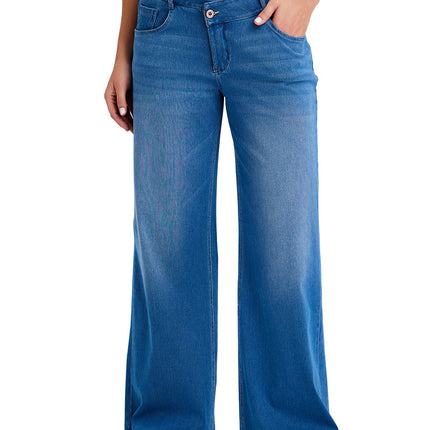 Cross-Border New Plus-Size Cross-Waist Jeans for Women, High-Elastic Slimming Whisker Pocket Loose Casual Pants