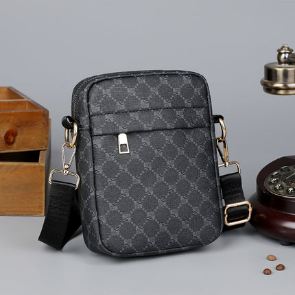Cross-border Trendy Men's Small Satchel Portable Mini Printed Casual Shoulder Bag Lightweight Storage Bag Outgoing Crossbody Bag